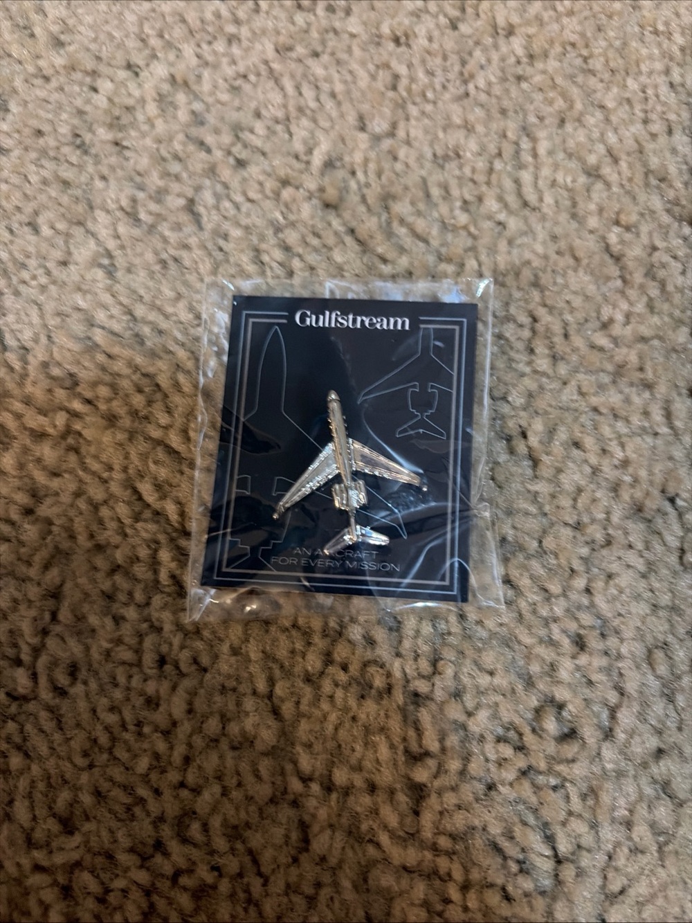Silver Airplane Lapel Pin - Men Accessories